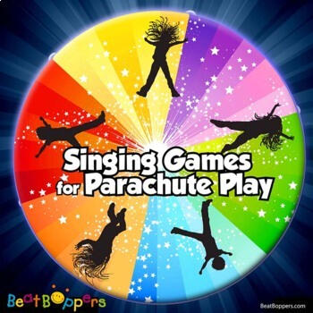 Parachute games for kids. Singing games with parachute activities. Book one