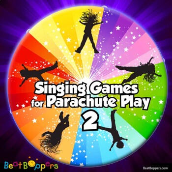 Parachute games for kids. Singing games with parachute activities. Book two